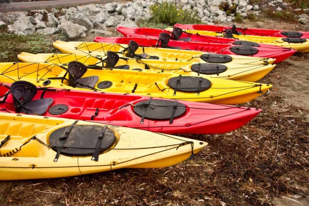 Colorful Touring Kayaks