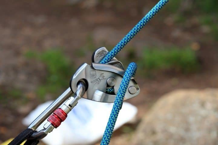 Rappel with GriGri Belay device